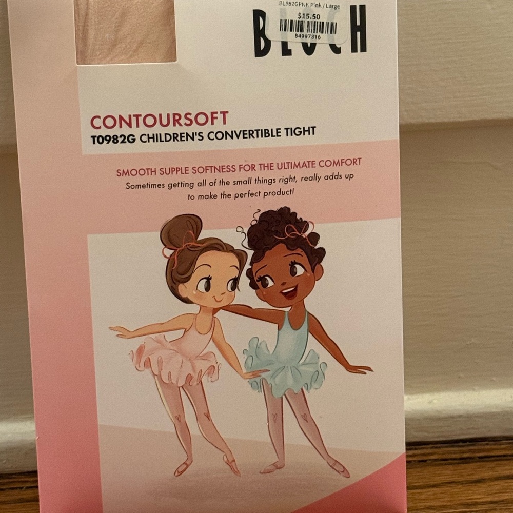 Bloch Children's Convertible Tights - Light Pink